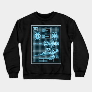 Gundam Hyper Mega Cannon - Tron Line Crewneck Sweatshirt